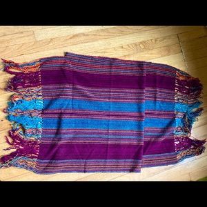 Wool handwoven scarf